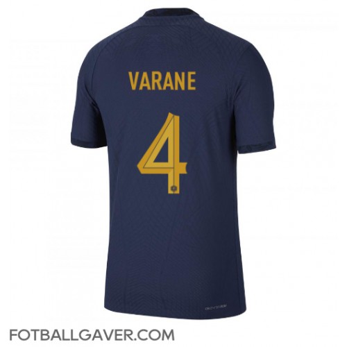 Frankrike Raphael Varane #4 Fotballklær Hjemmedrakt VM 2022 Kortermet